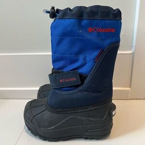 Columbia Kids' Navy and Black Winter Boots